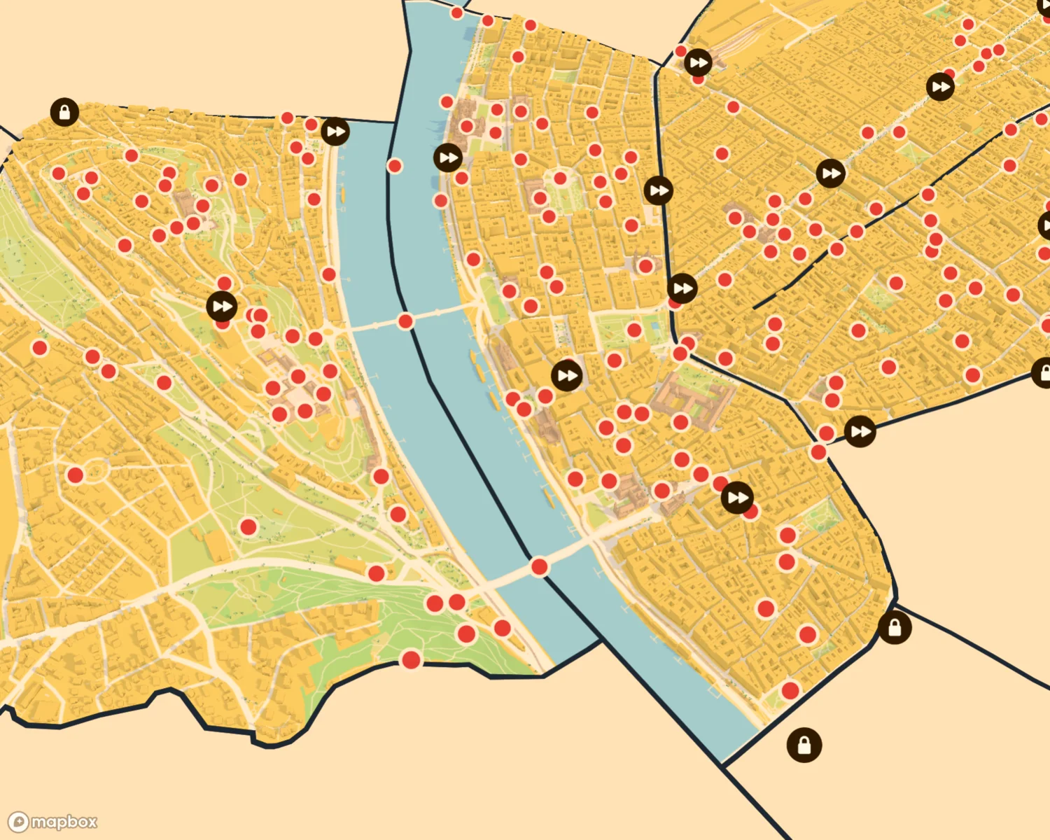 Map of Budapest