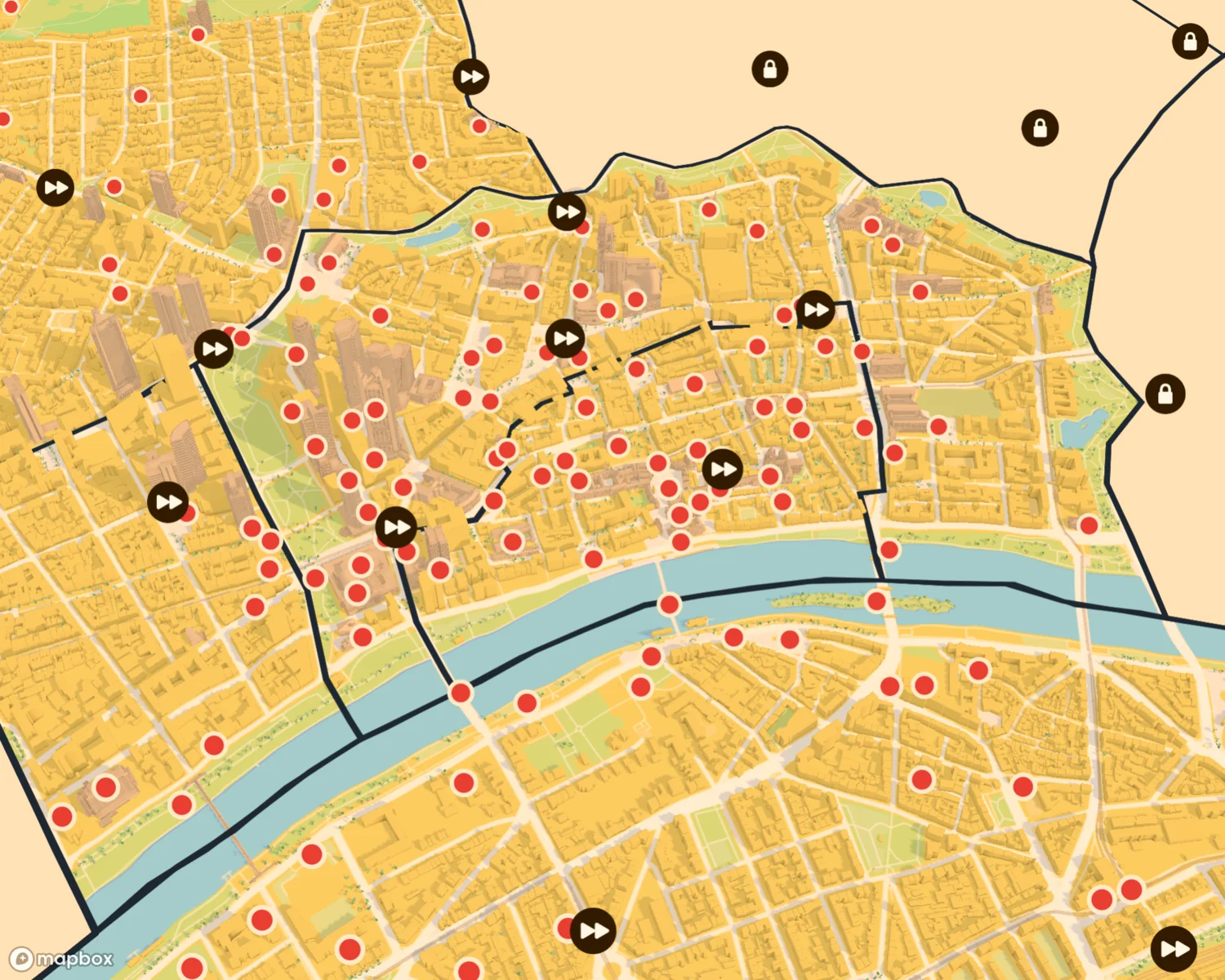 Map of Frankfurt