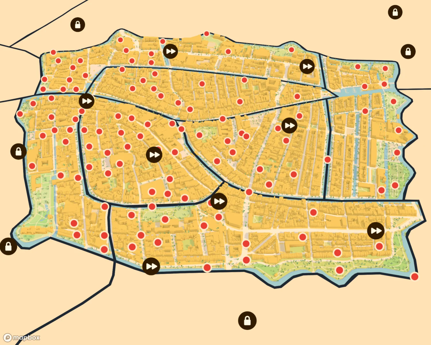 Map of Leiden