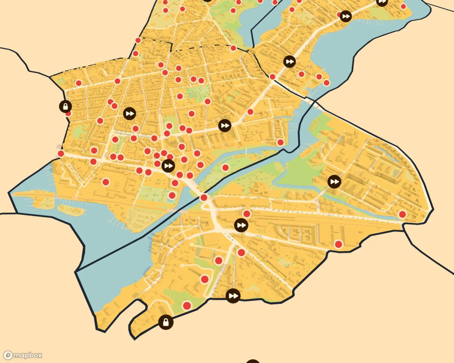 Map of Potsdam