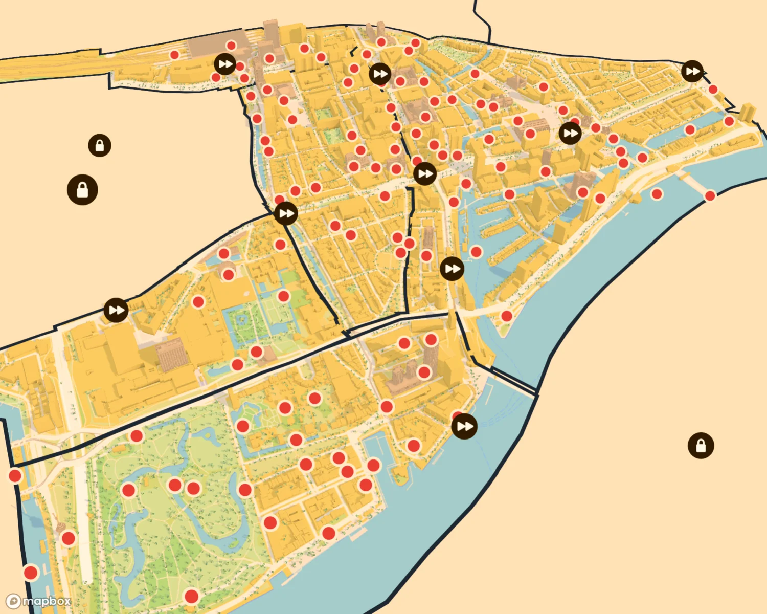 Map of Rotterdam